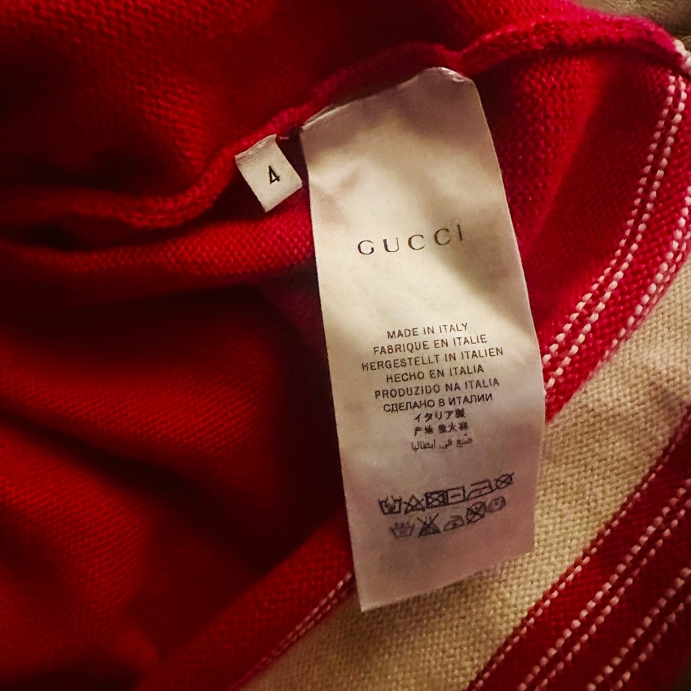 Gucci Girls Authentic Embroidered Sweater Dress (preowned) - Picture 7 of 7